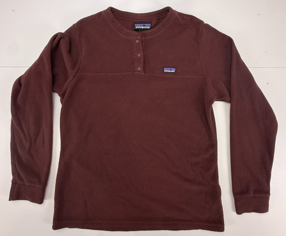 Patagonia Synchilla Snap-T Fleece Pullover Mens S Burgundy Maroon STY25400